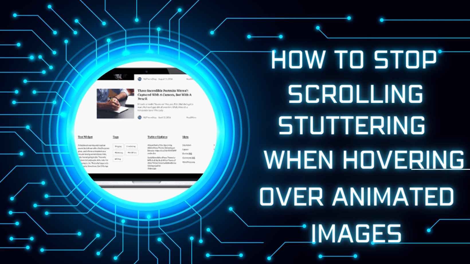 how to stop scrolling stuttering when hovering over animated images
